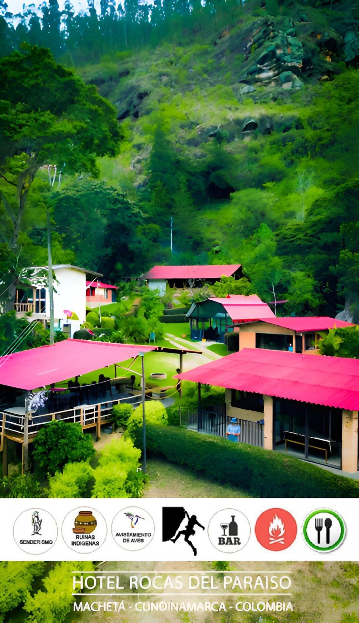 Hotel Campestre Rocas Del Paraiso Machetá Exterior foto